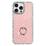 Rhinestone Ring Holder Dual-side IMD PC Hybrid TPU Phone Case, For iPhone 17 Pro Max, For iPhone 17 Pro, For iPhone 17, For iPhone Air, For iPhone 16 Pro Max, For iPhone 16 Pro, For iPhone 16 Plus, For iPhone 16