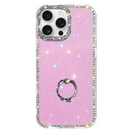 Rhinestone Ring Holder Dual-side IMD PC Hybrid TPU Phone Case, For iPhone 17 Pro Max, For iPhone 17 Pro, For iPhone 17, For iPhone Air, For iPhone 16 Pro Max, For iPhone 16 Pro, For iPhone 16 Plus, For iPhone 16