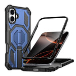 Hidden Metal Holder Magnetic Shockproof Phone Case, For iPhone 17 Pro Max, For iPhone 17 Pro, For iPhone 17, For iPhone Air, For iPhone 16 Pro Max, For iPhone 16 Pro, For iPhone 16 Plus, For iPhone 16