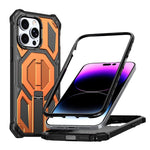 Hidden Metal Holder Magnetic Shockproof Phone Case, For iPhone 13 Pro Max, For iPhone 13 Pro