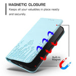 Tulips Butterfly Pattern Magnetic Vegan Leather Phone Case, For iPhone 12 mini, For iPhone 11 Pro Max, For iPhone 11, For iPhone 11 Pro