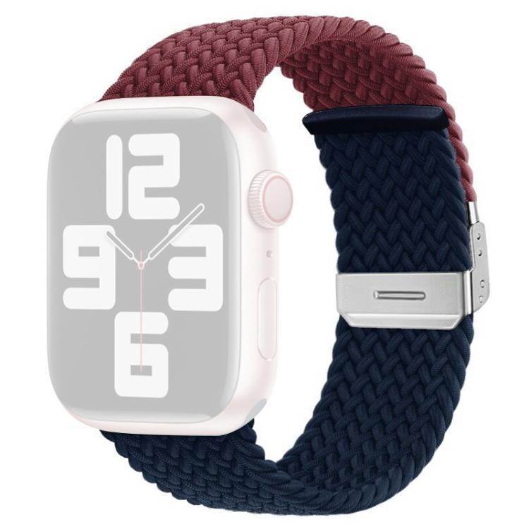 xDfind Buckle-fastening Stitching Braided Nylon Watch Band, For Apple Watch 42 / 44 / 45 / 46 / 49mm, For Apple Watch 38 / 40 / 41 / S10 42mm