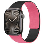 xDfind Color-blocking Litchi Texture Magnetic Silicone Watch Band, For Apple Watch 42 / 44 / 45 / 46 / 49mm, For Apple Watch 38 / 40 / 41 / S11 42mm