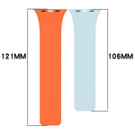 xDfind Color-blocking Litchi Texture Magnetic Silicone Watch Band, For Apple Watch 42 / 44 / 45 / 46 / 49mm, For Apple Watch 38 / 40 / 41 / S11 42mm