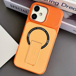Skin-Feel TPU Hybrid PC Magnetic Phone Case with Kickstand, For iPhone 17 Pro Max, For iPhone 17 Pro, For iPhone 17, For iPhone 16 Pro Max, For iPhone 16 Pro, For iPhone 16, For iPhone 15 Pro Max, For iPhone 15 Pro