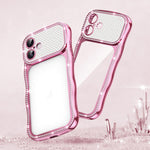 Wave Twisting Star Diamond Shockproof Electroplate TPU Phone Case, For iPhone 17 Pro Max, For iPhone 17 Pro, For iPhone 17, For iPhone 16 Pro Max, For iPhone 16 Pro, For iPhone 16
