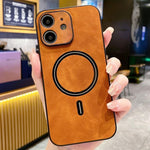 Lambskin Faux Leather Magnetic Phone Case, For iPhone 14 Pro Max, For iPhone 13 Pro Max, For iPhone 13 Pro, For iPhone 13, For iPhone 12, For iPhone 12 Pro Max, For iPhone 12 Pro, For iPhone 11 Pro Max