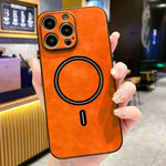 Lambskin Faux Leather Magnetic Phone Case, For iPhone 14 Pro Max, For iPhone 13 Pro Max, For iPhone 13 Pro, For iPhone 13, For iPhone 12, For iPhone 12 Pro Max, For iPhone 12 Pro, For iPhone 11 Pro Max