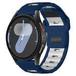 xDfind Flat-head Dual-color Silicone Watch Band, 20mm, 22mm
