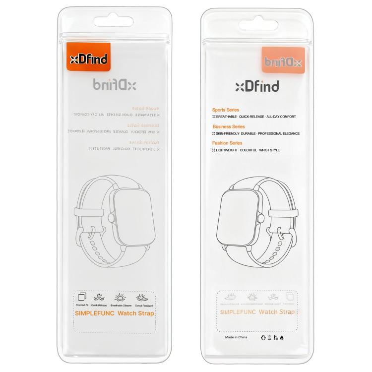 xDfind Flat-head Dual-color Silicone Watch Band, For Fitbit Versa 4 / 3 / Sense2 / 1, For Fitbit Versa 2/Versa/Versa Lite/Blaze
