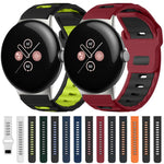 xDfind Flat-head Dual-color Silicone Watch Band, For Google Pixel Watch 4 / 3 / 2 / 1 41mm