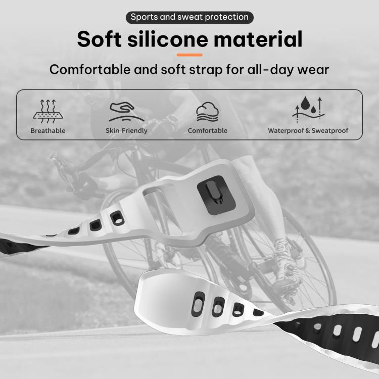 xDfind Flat-head Dual-color Silicone Watch Band, For Huawei Watch Fit4 Pro / Fit4 / Fit3, For Huawei Watch D2