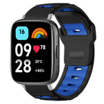 xDfind Flat-head Dual-color Silicone Watch Band, For Xiaomi Band 10 Pro / 9 Pro / Redmi Watch 6, For Redmi Watch 3 Active / Watch 3 Lite, For Redmi Watch 3