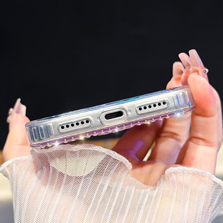 Sparkling IMD Colorful Bow Phone Case with Bracelet, For iPhone 13 Pro, For iPhone 13