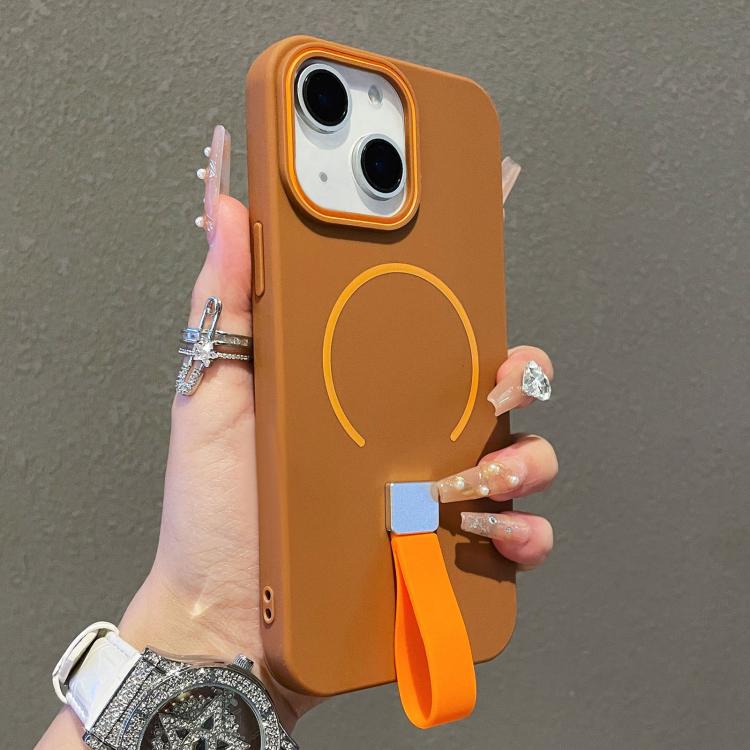Skin-feel Magnetic TPU Phone Case with Silicone Strap, For iPhone 14 Pro Max, For iPhone 13 Pro Max, For iPhone 13 Pro, For iPhone 13, For iPhone 12 / 12 Pro, For iPhone 12 Pro Max, For iPhone 11 Pro Max, For iPhone 11, For iPhone 11 Pro