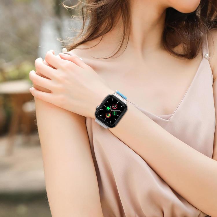 xDfind Nylon Loop Woven Hook and Loop Fastener Watch Band, For Apple Watch 42 / 44 / 45 / 46 / 49mm, For Apple Watch 38 / 40 / 41 / S11 42mm