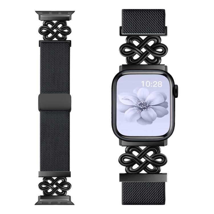 xDfind Chinese Knot Nylon Braided Magnetic Buckle Watch Band, For Apple Watch 42 / 44 / 45 / 46 / 49mm, For Apple Watch 38 / 40 / 41 / S11 42mm