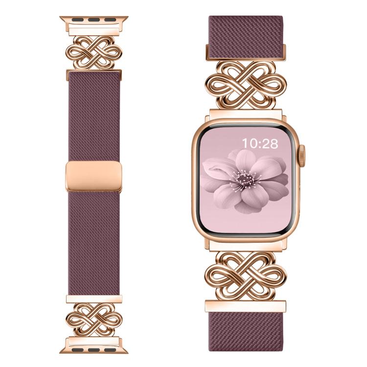 xDfind Chinese Knot Nylon Braided Magnetic Buckle Watch Band, For Apple Watch 42 / 44 / 45 / 46 / 49mm, For Apple Watch 38 / 40 / 41 / S11 42mm