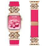 xDfind Chinese Knot Nylon Rainbow Braided Magnetic Buckle Watch Band, For Apple Watch 42 / 44 / 45 / 46 / 49mm, For Apple Watch 38 / 40 / 41 / S11 42mm