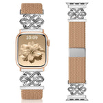 xDfind Chinese Knot Nylon Rainbow Braided Magnetic Buckle Watch Band, For Apple Watch 42 / 44 / 45 / 46 / 49mm, For Apple Watch 38 / 40 / 41 / S11 42mm