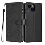 Tree Cat Embossed Flip Vegan Leather Phone Case, For iPhone 15, For iPhone 14 Plus, For iPhone 14, For iPhone 14 Pro, For iPhone 14 Pro Max, For iPhone 13 Pro Max