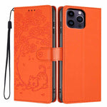 Tree Cat Embossed Flip Vegan Leather Phone Case, For iPhone 15, For iPhone 14 Plus, For iPhone 14, For iPhone 14 Pro, For iPhone 14 Pro Max, For iPhone 13 Pro Max
