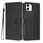 Tree Cat Embossed Flip Vegan Leather Phone Case, For iPhone 11 Pro Max, For iPhone 11, For iPhone 11 Pro