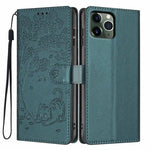 Tree Cat Embossed Flip Vegan Leather Phone Case, For iPhone 11 Pro