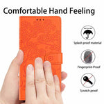 Tree Cat Embossed Flip Vegan Leather Phone Case, For iPhone 18 Pro, For iPhone 18 Pro Max, For iPhone 17e / 16e, For iPhone 17 Pro Max, For iPhone 17 Pro, For iPhone 17