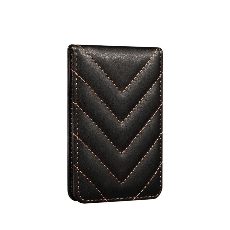 ESEBLE Adhesive Style Rhombic Texture Folding RFID Mobile Phone Card Slots Holder