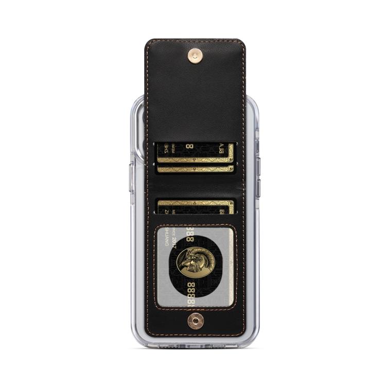 ESEBLE Adhesive Style Rhombic Texture Folding RFID Mobile Phone Card Slots Holder