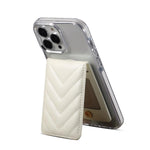 ESEBLE Adhesive Style Rhombic Texture Folding RFID Mobile Phone Card Slots Holder