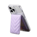 ESEBLE Adhesive Style Rhombic Texture Folding RFID Mobile Phone Card Slots Holder