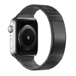 One Bead Folding Clasp Metal Titanium Alloy Watch Band, For Apple Watch 46mm / 49mm / 45mm / 44mm, For Apple Watch 42mm / 41mm / 40mm / 38mm
