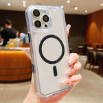 Frosted PC Hybrid TPU Magnetic Phone Case with AI Sensing Key, For iPhone 17 Pro Max, For iPhone 17 Pro, For iPhone 17, For iPhone Air, For iPhone 16 Pro Max, For iPhone 16 Pro, For iPhone 16