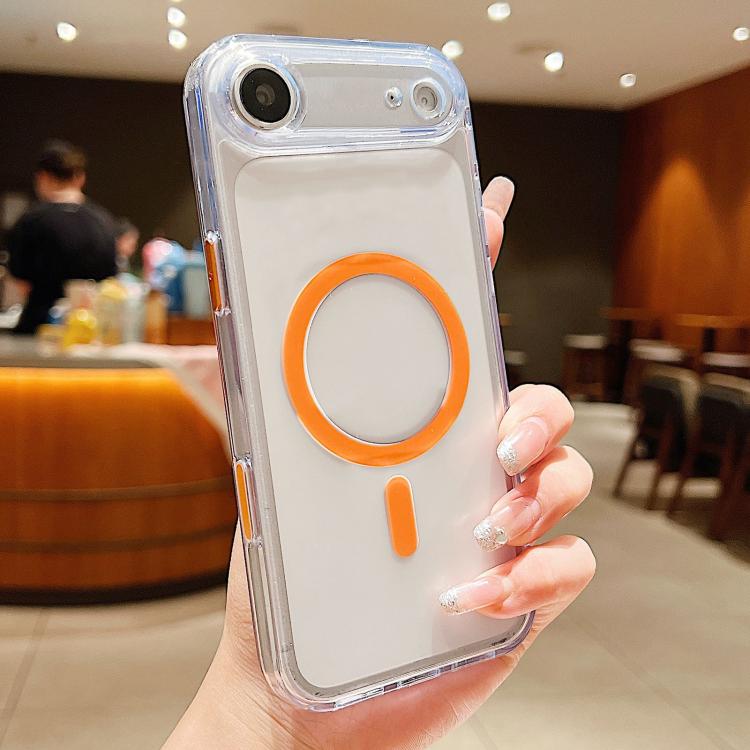 Frosted PC Hybrid TPU Magnetic Phone Case with AI Sensing Key, For iPhone 17 Pro Max, For iPhone 17 Pro, For iPhone 17, For iPhone Air, For iPhone 16 Pro Max, For iPhone 16 Pro, For iPhone 16