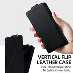 Vertical Flip Cover Solid Color Vegan Leather Phone Case with Crossbody Chain, For iPhone 11 Pro Max, For iPhone 11, For iPhone 11 Pro