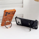 Dolphin Original Color Metal Frameless 360 Rotation Holder Magnetic Phone Case, For iPhone 17 Pro Max, For iPhone 17 Pro