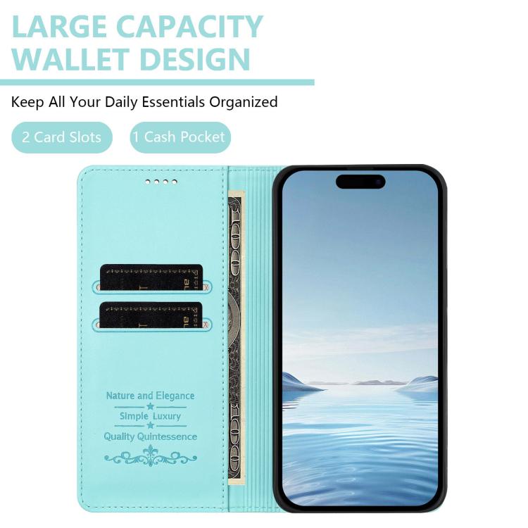 Cute Cats Embossed Magnetic RFID Vegan Leather Phone Case, For iPhone X / XS, For iPhone XR, For iPhone XS Max, For iPhone 8 Plus / 7 Plus