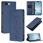 Cute Cats Embossed Magnetic RFID Vegan Leather Phone Case, For iPhone X / XS, For iPhone XR, For iPhone XS Max, For iPhone 8 Plus / 7 Plus