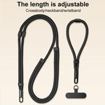XDcase Detachable 3-in-1 Crossbody / Neck / Wrist Strap Anti-Lost Phone Lanyard with Tab