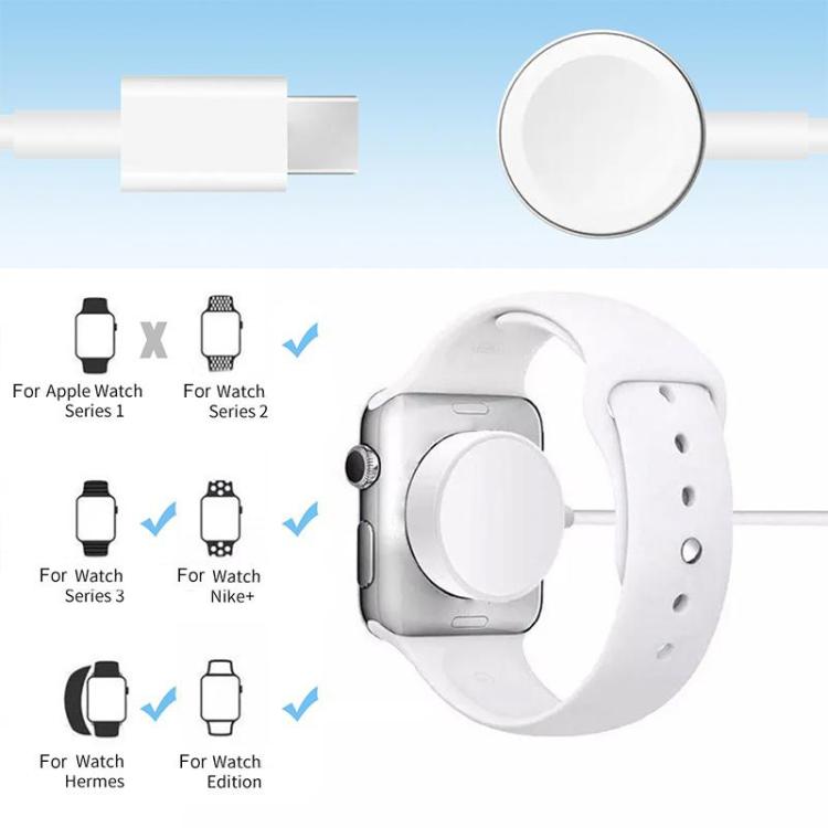 xDfind For Apple Watch Smart Watch Aluminum Alloy Charging Holder and Type-C Charger Set, Aluminum Alloy+Type-C