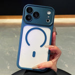 Electroplated Camera Full Coverage Magnetic Transparent Phone Case, For iPhone 17 Pro Max, For iPhone 17 Pro