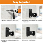 Heavy Duty Wall Mounted Bicycle Bracket T-shaped Metal Storage Rack Connecting Device, FS-2473