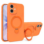 Liquid Silicone MagSafe Holder Phone Case, For iPhone 17 Pro Max, For iPhone 17 Pro, For iPhone 17, For iPhone Air