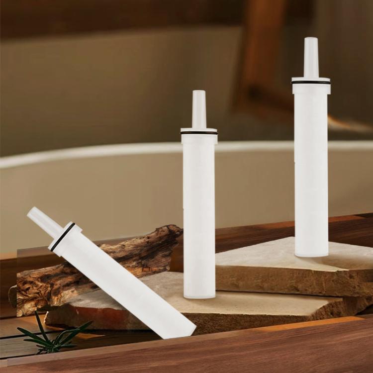 5pcs/Set Shower Head PP Cotton Skin Beautifying Water Filter Cartridge, 16.5 x 2.6cm
