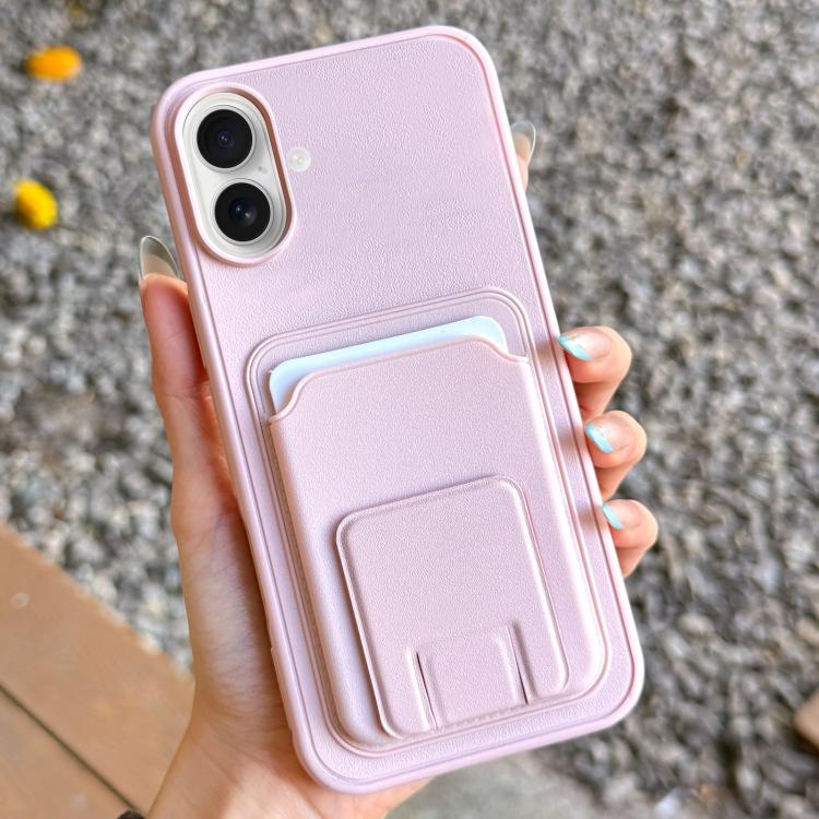 Square Folding Card Bag Holder Phone Case, For iPhone 17 Pro Max, For iPhone 17 Pro, For iPhone 17, For iPhone Air, For iPhone 16 Pro Max, For iPhone 16 Pro