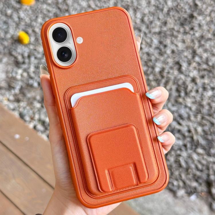 Square Folding Card Bag Holder Phone Case, For iPhone 17 Pro Max, For iPhone 17 Pro, For iPhone 17, For iPhone Air, For iPhone 16 Pro Max, For iPhone 16 Pro