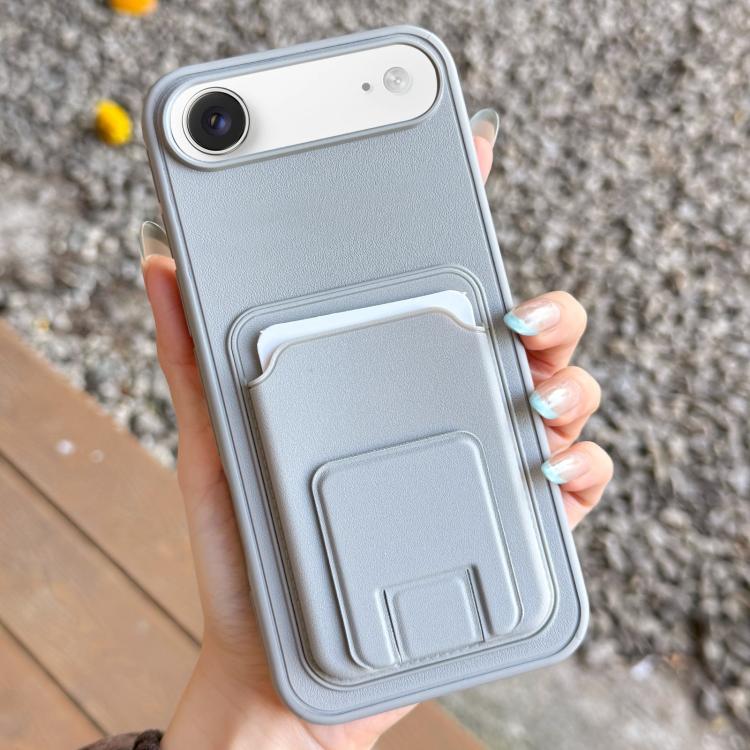 Square Folding Card Bag Holder Phone Case, For iPhone 17 Pro Max, For iPhone 17 Pro, For iPhone 17, For iPhone Air, For iPhone 16 Pro Max, For iPhone 16 Pro