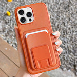 Square Folding Card Bag Holder Phone Case, For iPhone 17 Pro Max, For iPhone 17 Pro, For iPhone 17, For iPhone Air, For iPhone 16 Pro Max, For iPhone 16 Pro